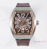 AB Factory V3 Franck Muller Vanguard Classical Silver-Rose Gold Case Watches Swiss Grade Copy FM